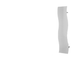 Appendiabito Onda – 40x185,2x26,6cm – Bianco Lucido