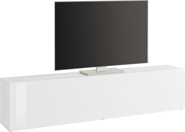 Mobile Porta TV Maruska – 1 anta a ribalta – 180x40x30 – Bianco Lucido Tecnos