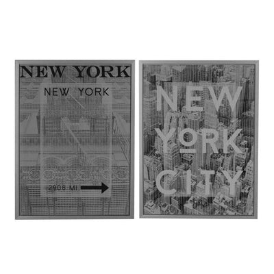 Set 2 quadri stampa New York Vacchetti
