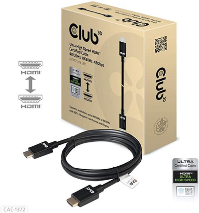 Club 3D CAC-1372 Cavo HDMI ad alta velocità Nero Club3D