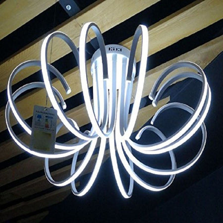 Lampadario Lampada 8 Neon Luce Led Soffitto Sospensione Pendente Moderno  Design - commercioVirtuoso.it