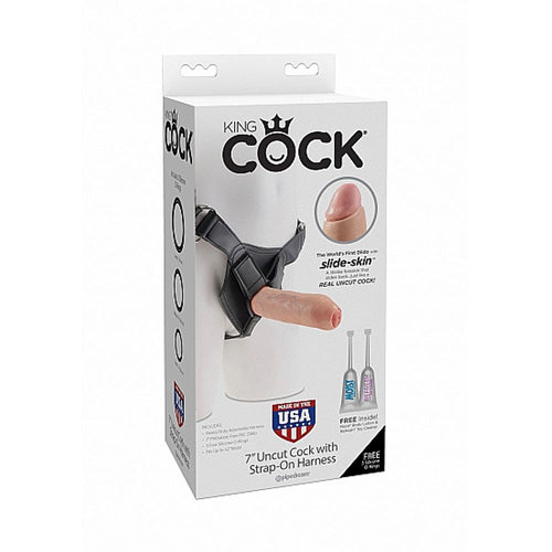 Fallo Indossabile Realistico Non Circonciso Strap-On 17cm (7) Strap-On King Cock color carne non vibrante Salute e cura della persona/Erotismo e contraccezione/Sex toys/Strap-on Kondorama - Martinsicuro, Commerciovirtuoso.it