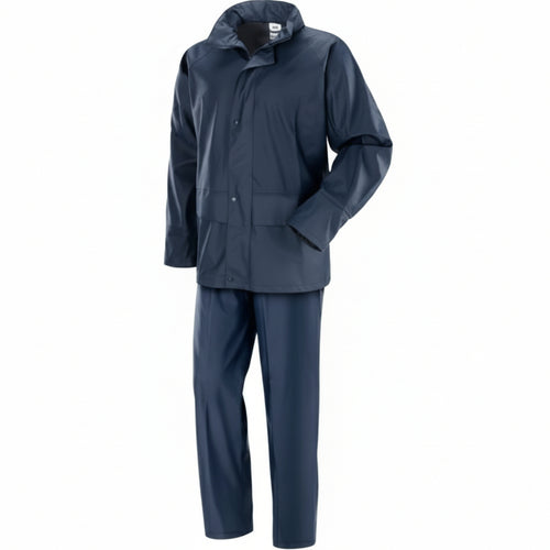Impermeabile completo Iguazu in PVC/PU con supporto 100% poliestere, giacca e pantaloni traspiranti Fai da te/Sicurezza e protezione/Attrezzature per sicurezza sul lavoro/Abbigliamento La Zappa - Altamura, Commerciovirtuoso.it