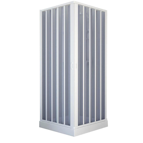 Box doccia angolare in acrilico con apertura centrale a soffietto riducibile Made in Italy Fai da te/Attrezzature per cucine e bagni/Attrezzature per bagni/Docce e componenti doccia/Box doccia Decor Space - Altamura, Commerciovirtuoso.it