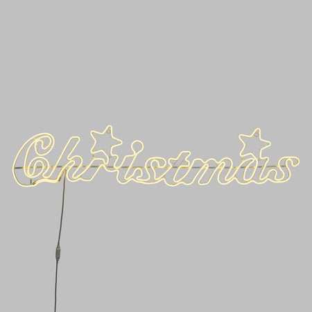 Scritta luminosa "Christmas" in tubo effetto neon con 1200 led bianco caldo Casa e cucina/Decorazioni per interni/Addobbi e decorazioni per ricorrenze/Decorazioni natalizie/Luci natalizie/Catene luminose per esterni MagiediNatale.it - Altamura, Commerciovirtuoso.it