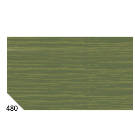 Carta crespa - 50 x 250 cm - 48 gr-m2 - verde oliva 480 - Rex Sadoch - conf.10 rotoli Casa e cucina/Hobby creativi/Carta e lavorazione della carta/Carta/Carta crespa Eurocartuccia - Pavullo, Commerciovirtuoso.it