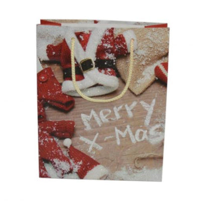 Busta per pacco regalo natalizio con disegno merry Christmas 33 X 25 X h 9 cm Casa e cucina/Decorazioni per interni/Addobbi e decorazioni per ricorrenze/Decorazioni natalizie/Oggettistica MagiediNatale.it - Altamura, Commerciovirtuoso.it