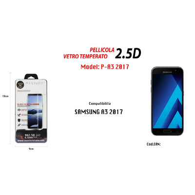 Pellicola Vetro Temperato Per Samsung Galaxy A3 2017 Protezione Schermo Maxtech P-a3 2017 Pellicole Protettive Trade Shop italia - Napoli, Commerciovirtuoso.it