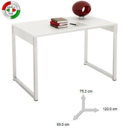 Scrivania per ufficio e stanzetta, con piedi in metallo da 120 cm "Made in Italy" Casa e cucina/Arredamento/Studio/Scrivanie e postazioni di lavoro/Scrivanie Decor Space - Altamura, Commerciovirtuoso.it