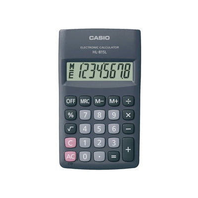 Calcolatrice tascabile HL - 815L BL - 8 cifre - grigio - Casio Cancelleria e prodotti per ufficio/Elettronica per ufficio/Calcolatrici/Semplici Eurocartuccia - Pavullo, Commerciovirtuoso.it