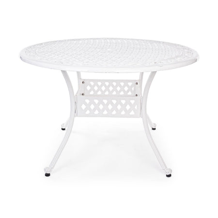 Tavolo Tondo "ivrea" in Alluminio Da Esterno per Giardino E Veranda Ø 120 Cm Giardino e giardinaggio/Arredamento da giardino e accessori/Tavoli e tavolini/Tavoli standard Decor Space - Altamura, Commerciovirtuoso.it