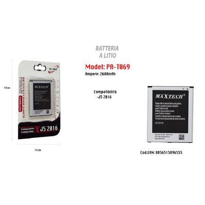 Batteria A Litio Compatibile Samsung J5 2016 Maxtech 2600 Mah Pa-t069 Batterie per Cellulari Trade Shop italia - Napoli, Commerciovirtuoso.it