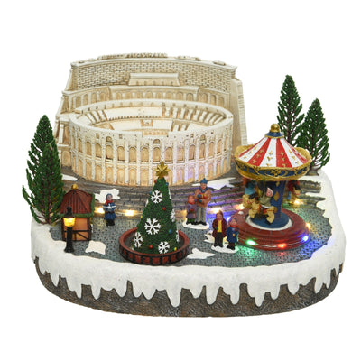 Scena animata a Led di Natale vicino al Colosseo, decorazione da 31 cm Casa e cucina/Decorazioni per interni/Addobbi e decorazioni per ricorrenze/Decorazioni natalizie/Oggettistica MagiediNatale.it - Altamura, Commerciovirtuoso.it