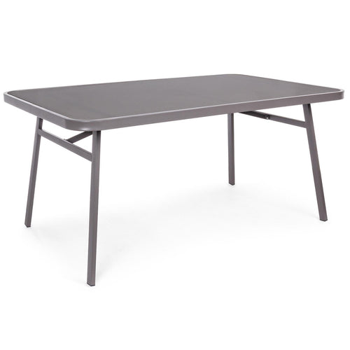 Tavolo Da Esterno win Tortora 150 Cm in Acciaio Verniciato E Vetro per Giardino E Veranda Giardino e giardinaggio/Arredamento da giardino e accessori/Tavoli e tavolini/Tavoli standard Decor Space - Altamura, Commerciovirtuoso.it