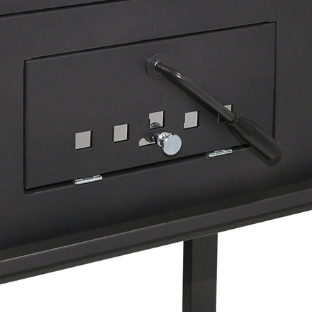 Barbecue a carbone "Teseo" fornello con griglia Regolabile e tappo 127 x 70 cm "Made in Itay" Giardino e giardinaggio/Barbecue e picnic/Accessori per barbecue e affumicatori/Carbone La Zappa - Altamura, Commerciovirtuoso.it