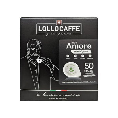CIALDA MONODOSE DI CAFFE' LINEA AMORE - GUSTO TRAVOLGENTE - 50PZ