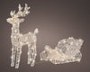 Figura luminosa di Renna con Slitta, led a luce bianca calda da 70 cm in acrilico Casa e cucina/Decorazioni per interni/Addobbi e decorazioni per ricorrenze/Decorazioni natalizie/Luci natalizie/Catene luminose per esterni MagiediNatale.it - Altamura, Commerciovirtuoso.it