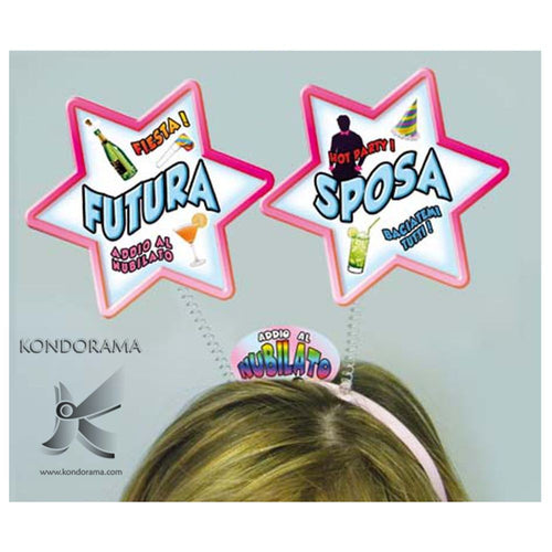 Cerchietto Con Antenne Futura Sposa per festa Addio Al Nubilato Party Salute e cura della persona/Erotismo e contraccezione/Sex toys/Gadget per addio al nubilato e al celibato Kondorama - Martinsicuro, Commerciovirtuoso.it