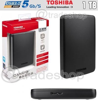 HARD DISK TOSHIBA 2,5 1 TB 1000GB ESTERNO HDD AUTOALIMENTATO HARDDISK USB 3.0  Trade Shop italia - Napoli, Commerciovirtuoso.it
