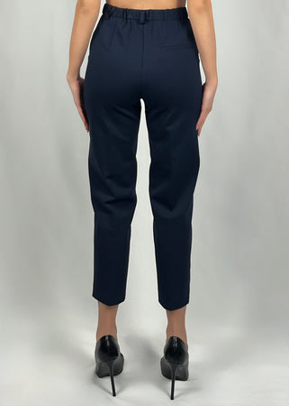 Pantaloni con elastico dietro blu