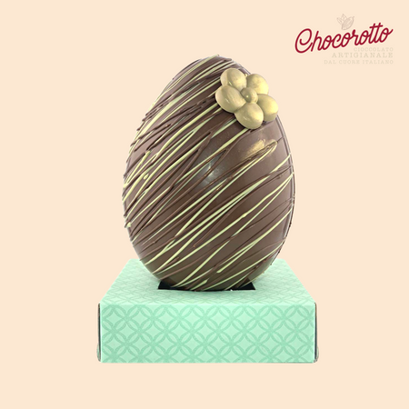 Uovo di Cioccolato vari gusti con decorazioni Pasquali 400gr Artigianale Made in Italy Alimentari e cura della casa/Snack dolci e salati/Cioccolata/Uova di cioccolato Chocorotto - Lamezia Terme, Commerciovirtuoso.it