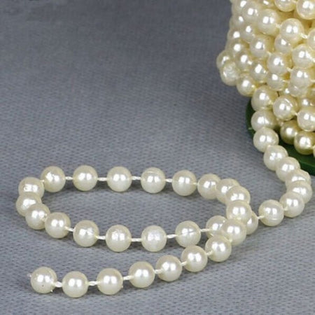 4x Rotolo Perle Accessori Bomboniera Regalo Decorazioni Bigiotteria Perline