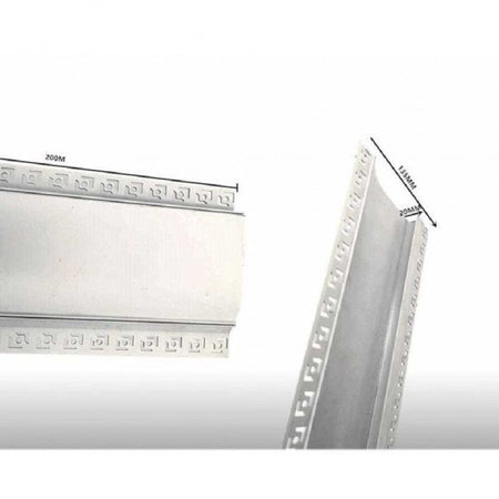 5 Profili In Alluminio 2mt A Incasso Senza Copertura Per Strip Led Strisce Al-17