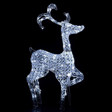 Decorazione natalizia "Renna in Piedi" con cristalli 120 led da esterno h 92 cm Casa e cucina/Decorazioni per interni/Addobbi e decorazioni per ricorrenze/Decorazioni natalizie/Oggettistica MagiediNatale.it - Altamura, Commerciovirtuoso.it