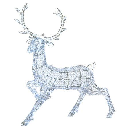 Decorazione natalizia "Alce in Piedi" con cristalli 300 led da esterno h 145 cm Casa e cucina/Decorazioni per interni/Addobbi e decorazioni per ricorrenze/Decorazioni natalizie/Oggettistica MagiediNatale.it - Altamura, Commerciovirtuoso.it