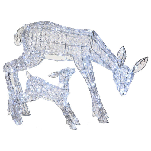 Decorazione natalizia Renna e cucciolo con cristalli 230 led da esterno h 72 cm Casa e cucina/Decorazioni per interni/Addobbi e decorazioni per ricorrenze/Decorazioni natalizie/Oggettistica MagiediNatale.it - Altamura, Commerciovirtuoso.it