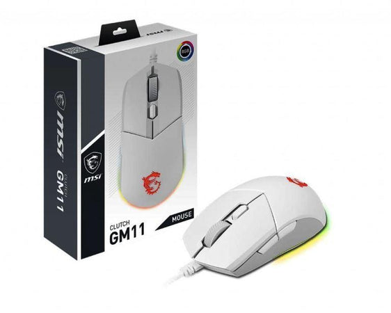 Mouse Gaming Clutch Gm11 White Gaming Usb (S12-0401950-Cla)