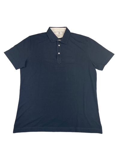 Polo Uomo Brunello Cucinelli - Colore Blu Notte - Slim Fit Maniche Corte Moda/Uomo/Abbigliamento/T-shirt polo e camicie/Polo Couture - Sestu, Commerciovirtuoso.it