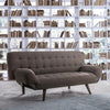 Divano letto 3 posti Dive marrone in tessuto con braccioli regolabili Casa e cucina/Arredamento/Soggiorno/Divani Decor Space - Altamura, Commerciovirtuoso.it