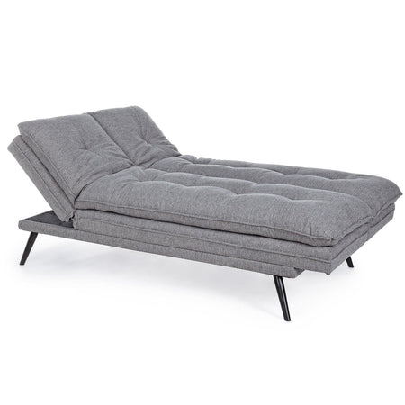 Divano letto 3 posti "Joseph " grigio in tessuto con braccioli regolabili Casa e cucina/Arredamento/Soggiorno/Divani Decor Space - Altamura, Commerciovirtuoso.it