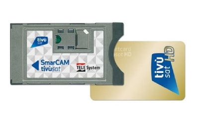 Cam Tvsat Hd + Scheda Smartcard Tivusat Ci+ Tv Sat Per Decoder