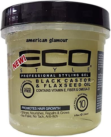 Ecostyler Styling Gel Black Castor & Flaxseed Oil 236ml Gel per Capelli Bellezza/Cura dei capelli/Prodotti per styling capelli/Gel Agbon - Martinsicuro, Commerciovirtuoso.it