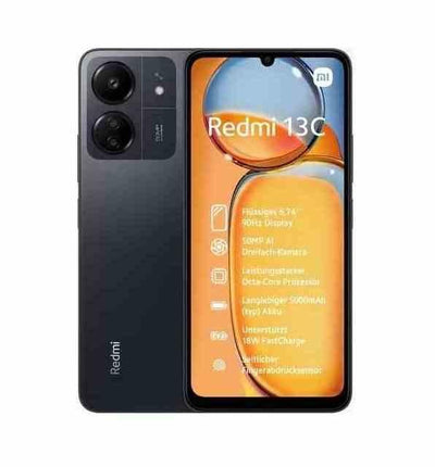 Smartphone Redmi 13C 256Gb Black Nero Dual Sim