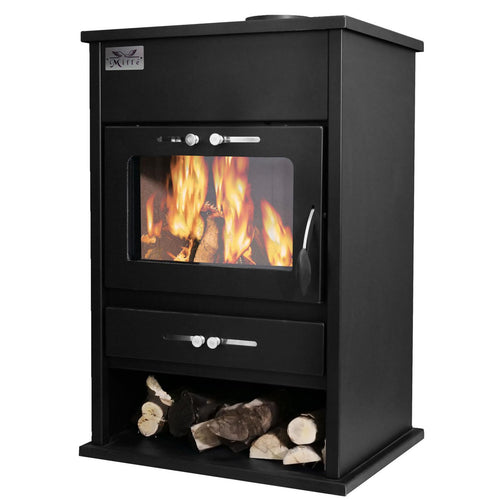 Stufa a legna Montebianco in acciaio verniciato 18 kw caminetto h 97 cm Made in Italy Fai da te/Prodotti per la costruzione/Riscaldamento e raffreddamento/Impianti di riscaldamento centralizzato e accessori/Impianti di riscaldamento a combustibile solido Decor Space - Altamura, Commerciovirtuoso.it