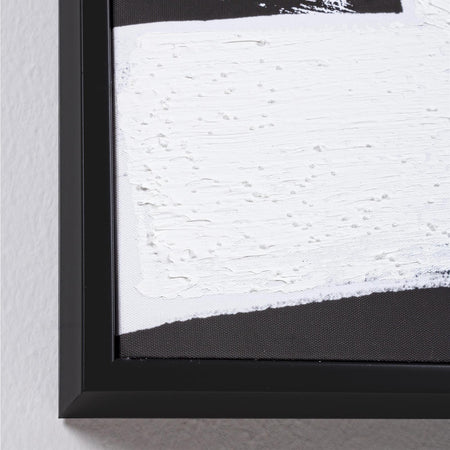 Quadro moderno olio su tela dipinto a mano bianco e nero 72 x 102 cm minimalista bold Casa e cucina/Decorazioni per interni/Arte/Poster e stampe Decor Space - Altamura, Commerciovirtuoso.it