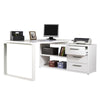 Scrivania angolare con cassettiera bianco laccato da ufficio 170 cm Made in Italy Casa e cucina/Arredamento/Studio/Scrivanie e postazioni di lavoro/Scrivanie Decor Space - Altamura, Commerciovirtuoso.it