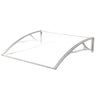 Pensilina in policarbonato Trasparente tettoia modulabile per portoni e finestre Fai da te/Prodotti per la costruzione/Materiali da costruzione/Tetti/Tettoie Decor Space - Altamura, Commerciovirtuoso.it
