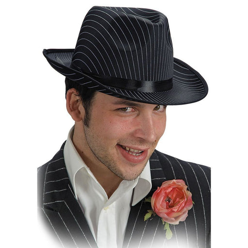 Cappello stile Mafia in raso Nero Gessato Cappellino per travestimento da  Corleone - commercioVirtuoso.it