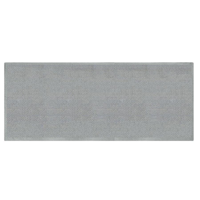 Tappeto bagno trama semplice grigio 100% cotone cm50x150 Vacchetti