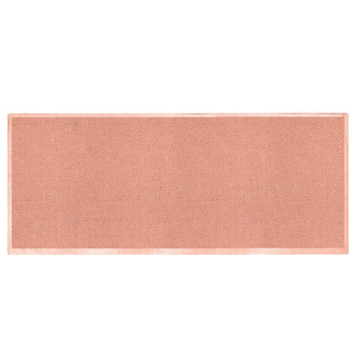 Tappeto bagno trama semplice rosa antico 100% cotone cm50x150 Vacchetti
