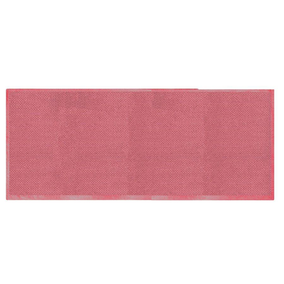 Tappeto bagno trama semplice rosso marsala 100% cotone cm50x150 Vacchetti
