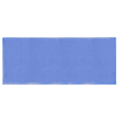 Tappeto bagno trama semplice azzurro 100% cotone cm50x150 Vacchetti