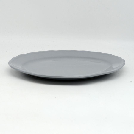 Piatto juliet grigio ovale cm35x26h3 Vacchetti