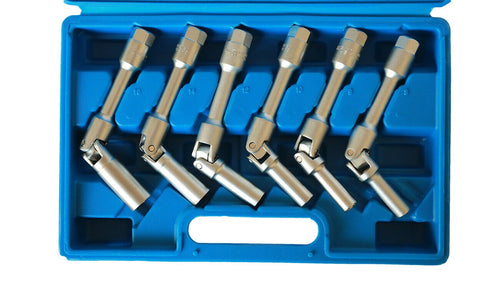 KIT 6 CHIAVI BUSSOLA SNODATE PER CANDELETTE AUTO DIESEL DA 8 A 16 mm 3/8 160mm Fai da te/Utensili elettrici e a mano/Utensili a mano/Bussole e set di bussole/Corredi di bussole/Standard Trade Shop italia - Napoli, Commerciovirtuoso.it