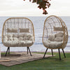 Poltrona Sedia marley Da Esterno Salottino Intrecciato Con Cuscino Giardino e giardinaggio/Arredamento da giardino e accessori/Poltrone Decor Space - Altamura, Commerciovirtuoso.it