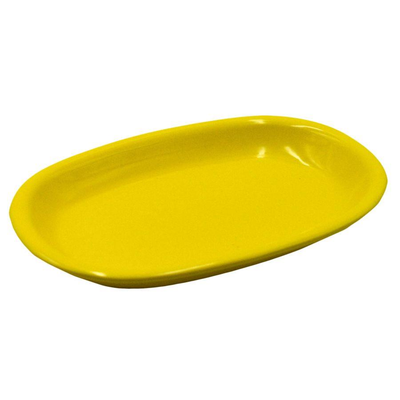 Piatto romeo giallo ovale cm36x25h4 Vacchetti